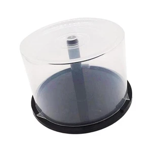 CD-DVD-Aufbewahrungsbox, Eimer mit 50 Discs, Kapazität für die Organisation, - Afbeelding 1 van 6