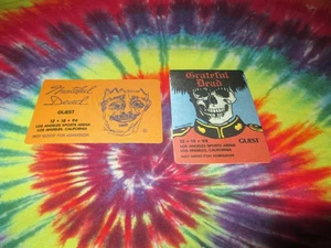 GRATEFUL DEAD BACKSTAGE PASS LOS ANGELES ARENA REONEGRO 18/12+19/94-1994-NUEVO - Imagen 1 de 2