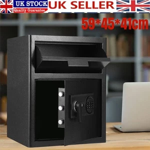 CASH SAFE CASH DEPOSIT SAFE SECURITY ELECTRONIC DROP SAFE KEY SAFE HOME SAFE New - Picture 1 of 8