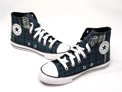 Converse CTAS зеленый/темно-синий/черный детский высоты верхний кроссовок - размер 2 NWB A09287F - Изображение 1 из 4