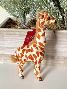 6" Christmas Faux Fur Mama Giraffe Ornament by Place & Time - NWT - Picture 1 of 8