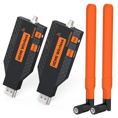 1080P Wireless HDMI Transmitter Receiver Audio Video Extender Kit to Projector - Image 1 of 4