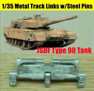 1/35 JSDF Type 90 Tank Lead-tin Alloy Workable Track Links w/Pins for Tamiya - Picture 1 of 4
