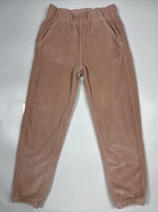 Tea Collection Velvet Joggers Light Pink Velour Pants Girls Sz 6 - Picture 1 of 5