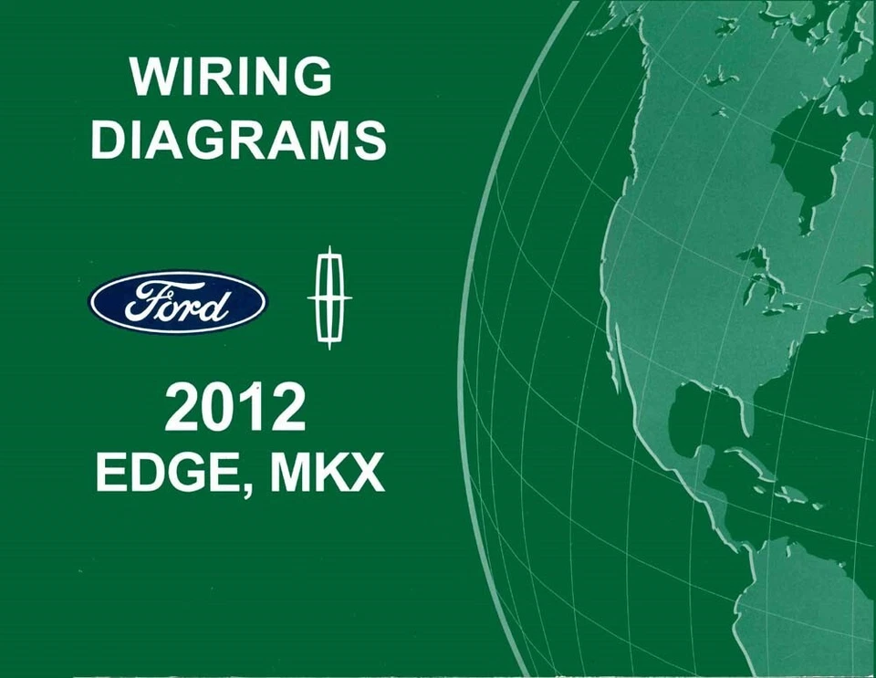 Ford Edge Lincoln MKX 2012 camioneta diagramas de cableado manual de esquemas Foto 1 de 1