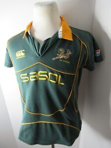 Canterbury South Africa Rugby Jersey Boys Size 18 Green SASOL