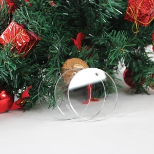 75mm Disc Craft Blank Acrylic / Perspex Bauble Clear 5mm Thick / DIY - Craft - Picture 1 of 4