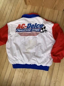 Vintage Nascar Ac Delco Batteries Jacket Sz Xl Made In USA 🇺🇸 VERY CLEAN - Picture 1 of 6