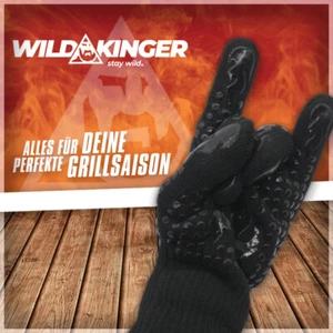 Guanto da barbecue Wildkinger resistente al calore 1 paio guanto barbecue cottura NUOVO - Foto 1 di 7