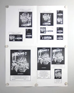 1986 DEMONS 2 Il ritorno dell'incubo - Poster Slick Pubblicità Film Originale 20x26 27-8 - Foto 1 di 8