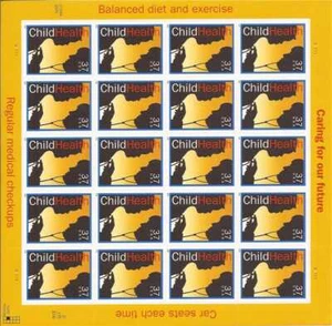 US Stamp - 2005 Child Health - 20 Stamp Sheet - Scott #3938 - Picture 1 of 1
