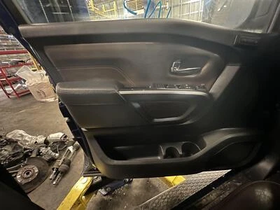 Nissan Titan Platinum Reserve 5.6L Front Drivers LH Door Trim Panel 2017 2018 OE Foto 1 de 4