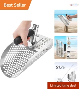 Sand Scoop Stainless Steel 10" Metal Detecting Beach Tool Durable Sifting Shovel - Picture 1 of 8