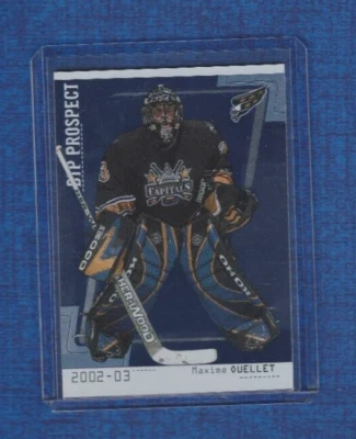 2002-03 ITG Be A Player Between the Pipes Prospect Rookie # 91 Maxime Ouellet - Image 1 of 2