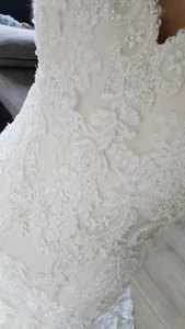 Brautkleid Hochzeitskleid Meerjungfrau Creme Enzoani Blue Gr. 36/38 - Bild 1 von 12