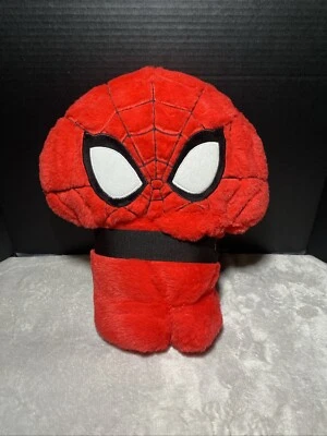 New Marvel Spider-Man Super Soft Hooded Blanket 30in × 50in 100% Polyester Lovey - Изображение 1 из 2
