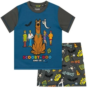 Scooby Doo Pyjamas Kids Boys 3-12 Years Pyjama Set Short Pyjamas Short PJs Grey - Picture 1 of 5
