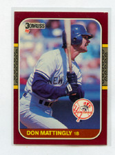 1987 DONRUSS OPENING DAY  # 241  DON MATTINGLY , NEW YORK YANKEES