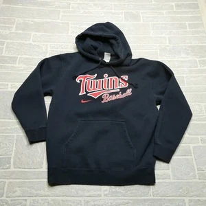 VINTAGE Nike Minnesota Twins Hoodie Size M Blue MLB Baseball Gray Tag Y2K - Picture 1 of 6