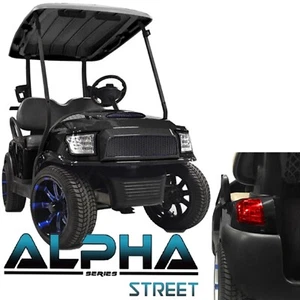 Madjax Alpha Street Body Club Car Precedent Onward Tempo Golf Cart | Black - Picture 1 of 1