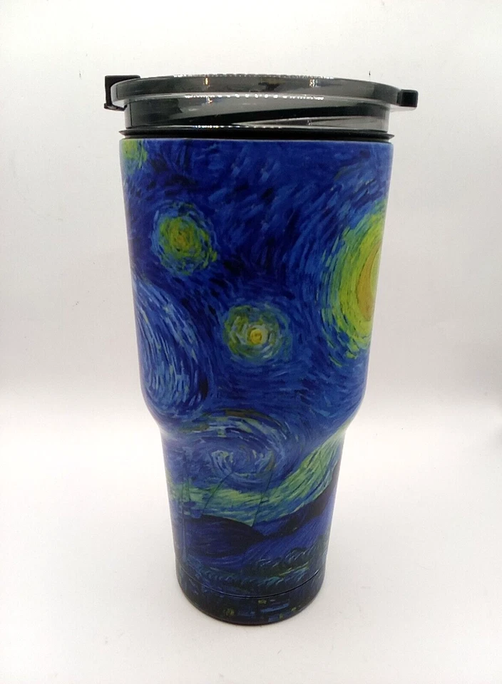 Starry Night Van Gogh Beverage Tumbler Large 20 Oz Stainless Steel with Lid - Image 1 of 4