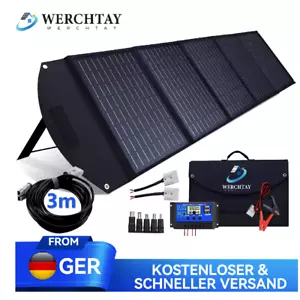 Faltbar Tragbar Solarpanel 300W Solarmodul mit Laderegler für Wohnmobil Batterie - Bild 1 von 16