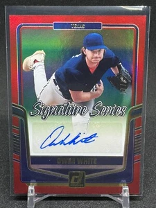 2024 Donruss Baseball Owen White Signature Series Red/99 #SS-OW Rangers Auto - Picture 1 of 2