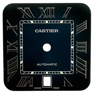 Cartier Santos genuino 39,8 mm esfera romana azul WSSA0030 - Imagen 1 de 4