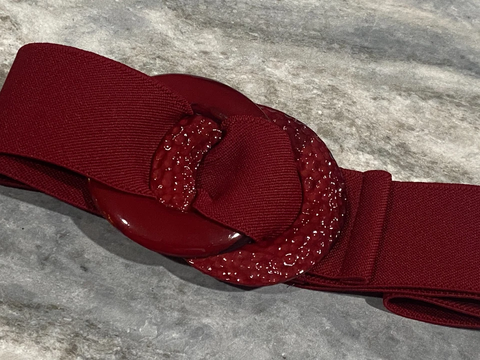 Vtg Elastic Stretch Rockabilly Fashion Square Dance Belt - CHOICE - 1970's - Image 1 of 1