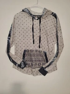 Vera Wang Microfleece Hoodie Sweatshirt Loungewear Pajamas Soft Size Small - Picture 1 of 6
