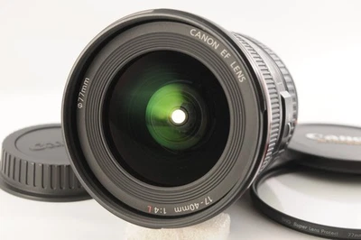 [MINT] Canon EF 17-40mm f/4 L USM EF Mount Zoom Lens w/ Hood & Filter From JP - Image 1 of 4