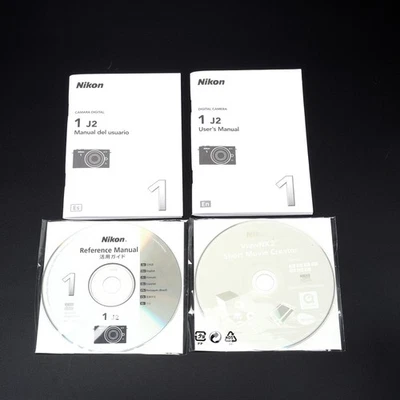 Nikon 1 J2 Digital Camera User's Manual with ViewNX2 & Reference Manual Discs - Image 1 of 3