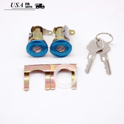 Cilindro de bloqueo de puerta con 2 llaves tono 5070004 EE. UU. para Dodge D250 1981-1989 Foto 1 de 4
