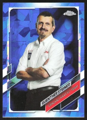 GUENTHER STEINER 2021 TOPPS CHROME FORMULA 1 #92 URALKALI HAAS F1 TEAM - Image 1 of 3