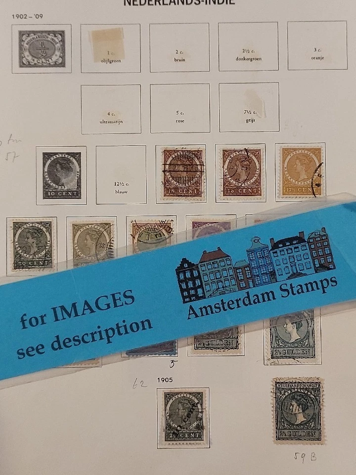 Netherlands Colonies vf used MH classic assortment incl much better TOP! - Image 1 of 1