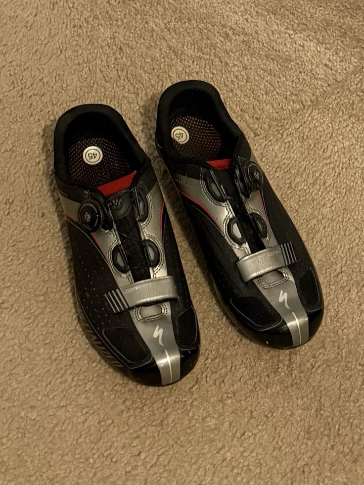 Zapatos de carretera de ciclismo Specialized Comp para hombre EE. UU. 11,5, UE 45, negros Foto 1 de 3