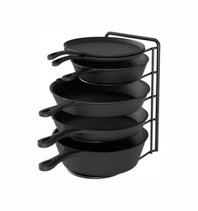 Heavy Duty Pan Organizer Rack for Cabinet Pot Lid Holder Kitchen Organization - Picture 1 of 7