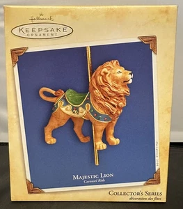 2004 Hallmark Keepsake Ornament MAJESTIC LION Carousel Ride #1 QX8464 - Picture 1 of 2