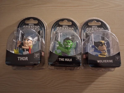 Lote de figuras NECA Scalers Wolverine Thor & Hulk 2" cordones cables Foto 1 de 4