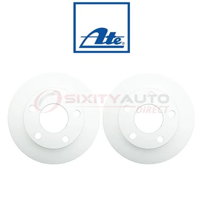 2 pc ATE Rear Disc Brake Rotor for 1998-2001 Audi A6 Quattro - Braking Tire pp Foto 1 de 4