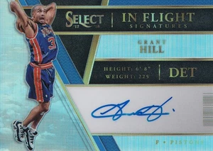 Panini Select Grant Hill In Flight Signatures Silver Prizm Auto 2017-18/60 - Imagen 1 de 2