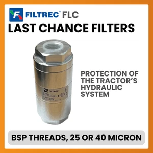 Filtrec FLC Last Chance Filter, 1/4", 1/2", 3/8", 350 Bar 25 Micron, 40 Micron - Picture 1 of 3