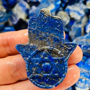 TOP Natural Lapis lazuli quartz skull hand carved crystal healing 1PC - Imagen 1 de 11