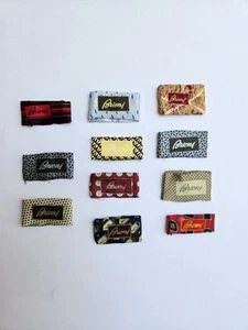 11 BRIONI 100% Silk Made in Italy Tie Tags Lot - Picture 1 of 6