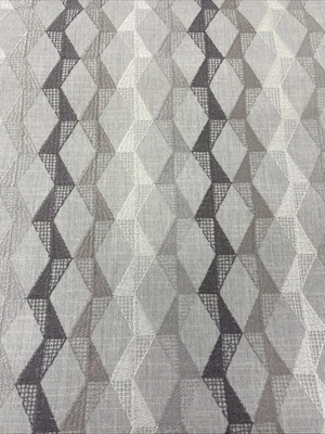 7 metres Prestigious Textiles Chelmsford Jacquard Curtain Fabric - Stone - Geo - Image 1 of 4