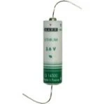 Saft Saft LS14500-AX - AA 3.6 Volt Li-SOCl2 Lithium Battery Cell with Axial PC Leads (OEM)