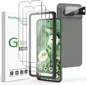 amFilm 3+1 Stück für Google Pixel 8 Displayschutzfolie Hartglas - Bild 1 von 6