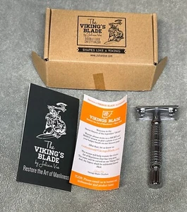 VIKINGS BLADE Double Edge Rasierhobel, Chrom Silber gebraucht - Bild 1 von 3