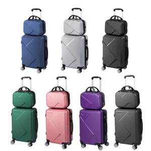 Slimbridge 2Pcs 20"Travel Luggage Set 12"Hand Baggage Carry On Suitcase Bag Case - Picture 1 of 95
