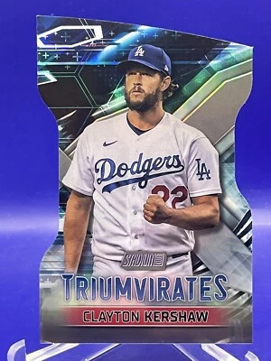 2023 Topps Stadium Club Clayton Kershaw #T-24 Triumvirates Die Cut Dodgers - Image 1 of 2